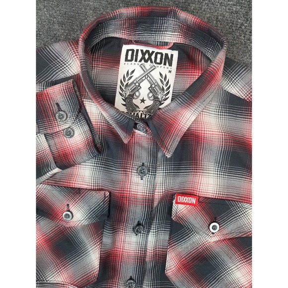 DIXXON Tops - Dixxon Equalizer Flannel Shirt Womens Medium Red / Gray Plaid